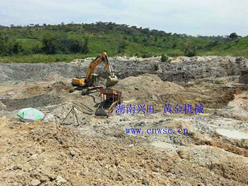 移動式旱地選金機在非洲 移動式旱地選金機在非洲